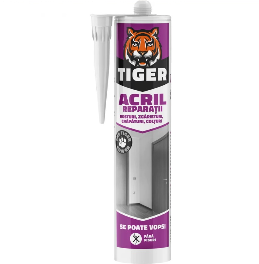 SILICON ACRILIC TIGER ALB 280 ML DBV